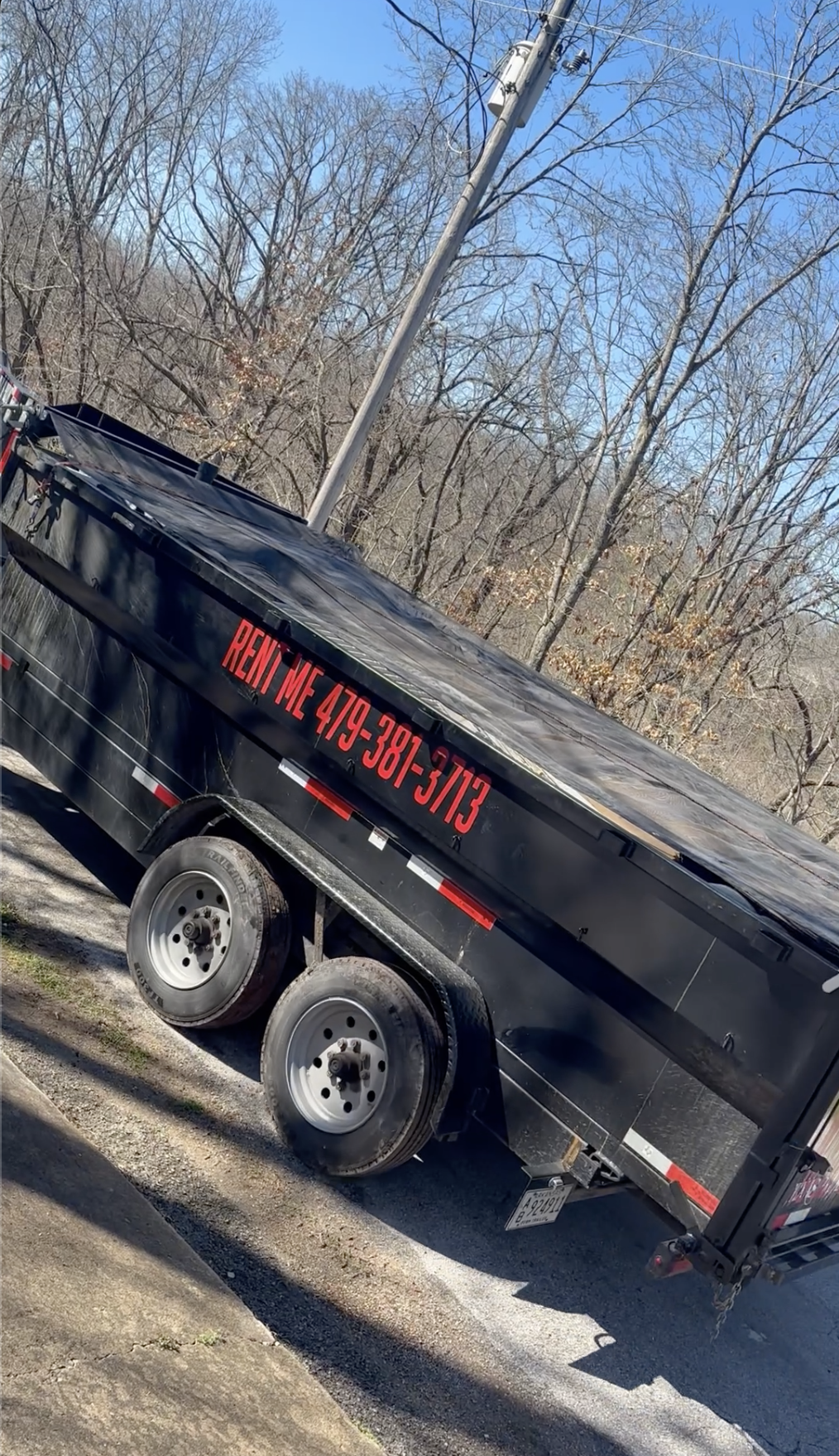 Haul off trailer work